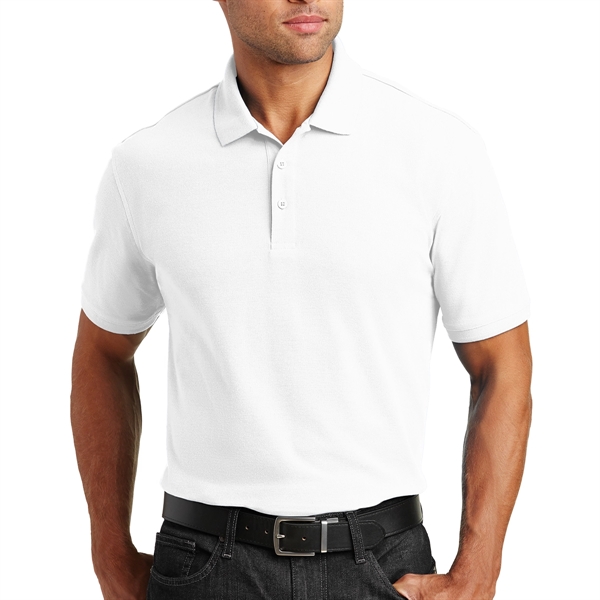 White color option for Top Quality Port Authority Polo Shirt