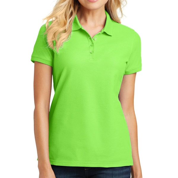 Lime color option for Lifestyle Port Authority Polo Shirt