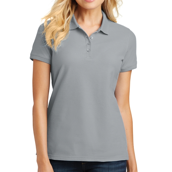 Rogue Gray color option for Lifestyle Port Authority Polo Shirt