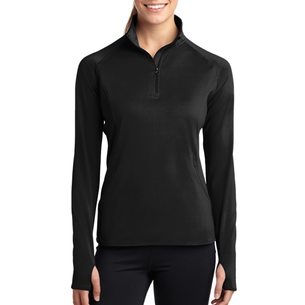 Black color option for Sport Tek Women's Stretchable Pullover