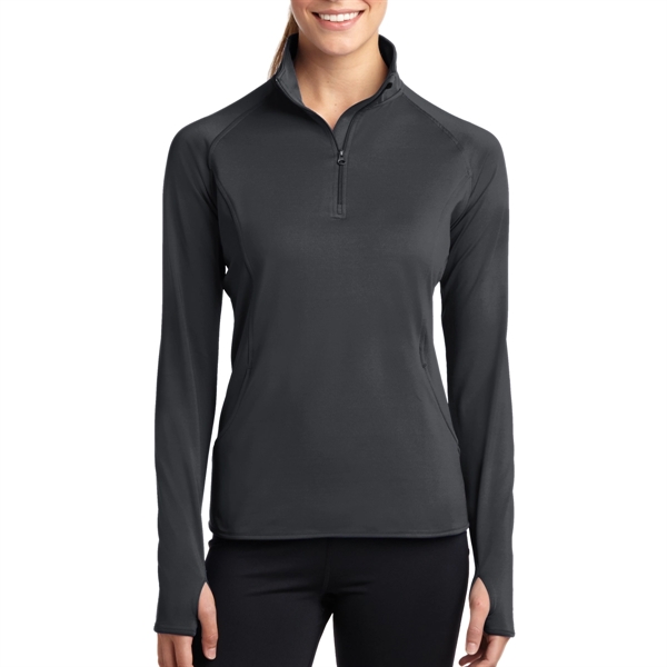 Charcoal Gray color option for Sport Tek Women's Stretchable Pullover