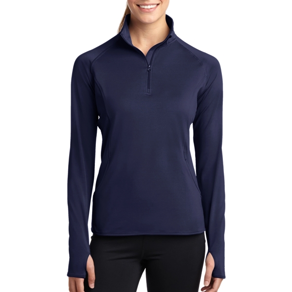 True Navy color option for Sport Tek Women's Stretchable Pullover
