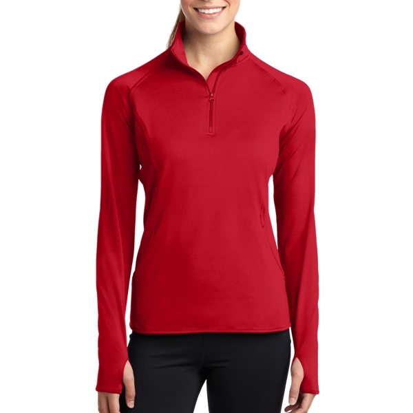 True Red color option for Sport Tek Women's Stretchable Pullover