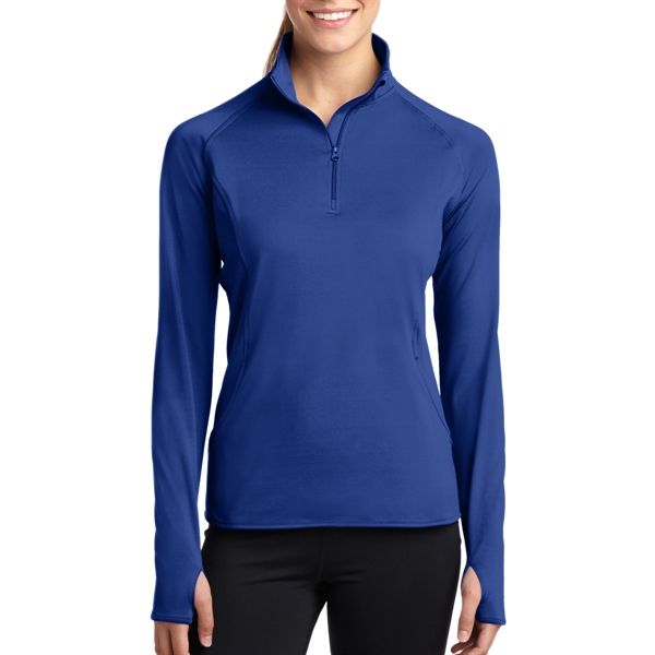 True Royal color option for Sport Tek Women's Stretchable Pullover