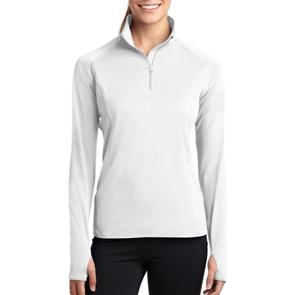 White color option for Sport Tek Women's Stretchable Pullover