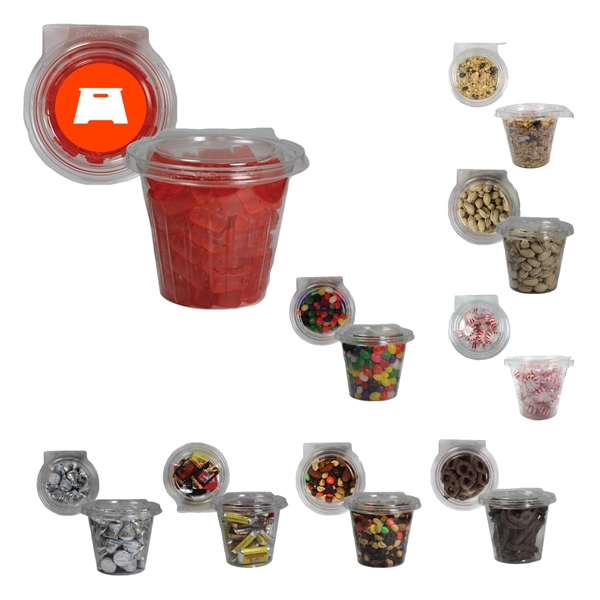 Clear color option for Safe T Circular Candy Container