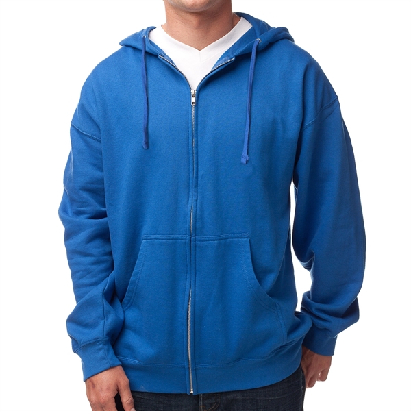 Royal Blue color option for Male Midweight Sweatshirt With Zipper And Hood