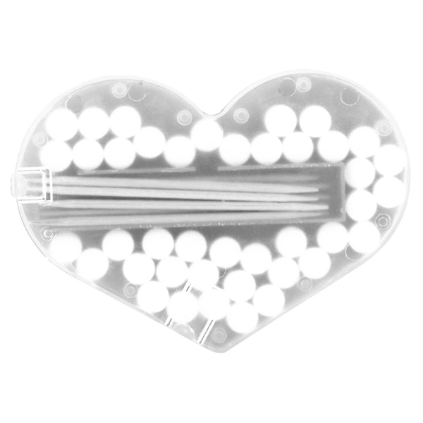 Clear (Frost) color option for Heart Shaped Mint & Toothpick Kit