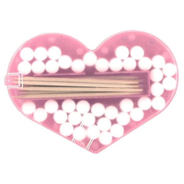 Translucent Pink color option for Heart Shaped Mint & Toothpick Kit