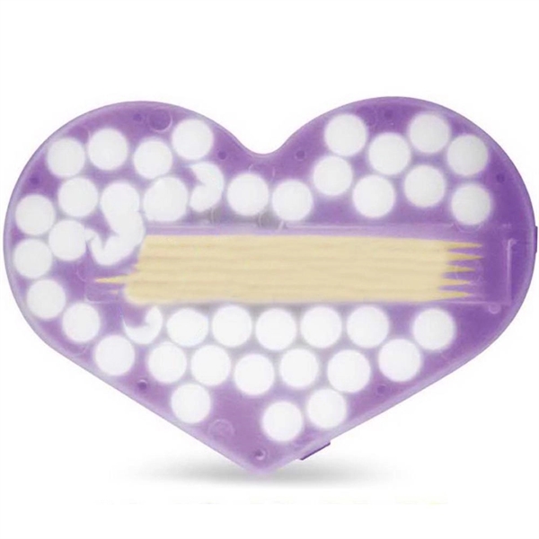 Translucent Purple color option for Heart Shaped Mint & Toothpick Kit