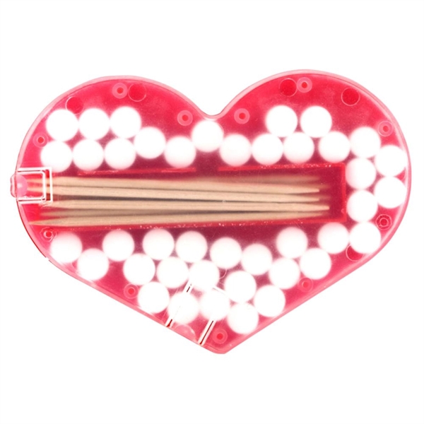 Translucent Red color option for Heart Shaped Mint & Toothpick Kit