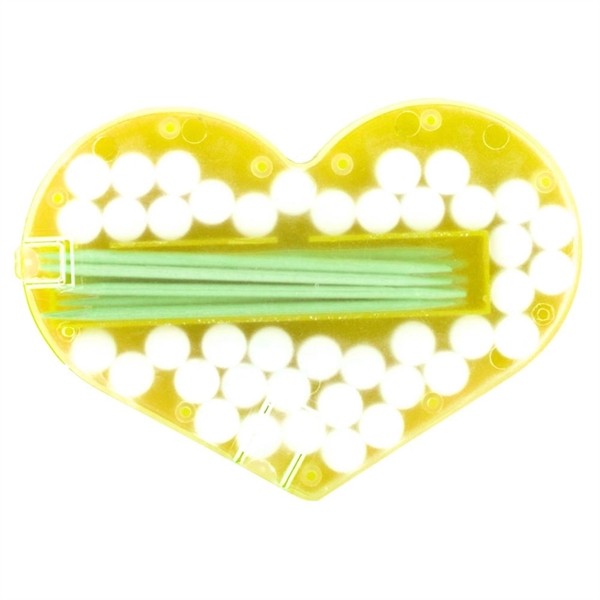 Translucent Yellow color option for Heart Shaped Mint & Toothpick Kit