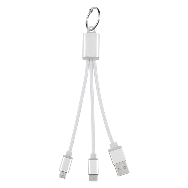 Silver color option for Carabines Three In One Charging Companion