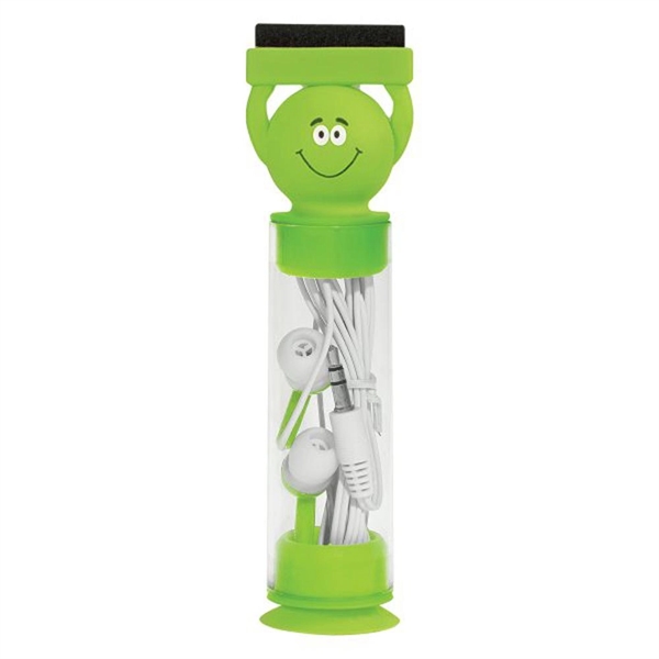 Green color option for Screen Cleaning Earphones Set