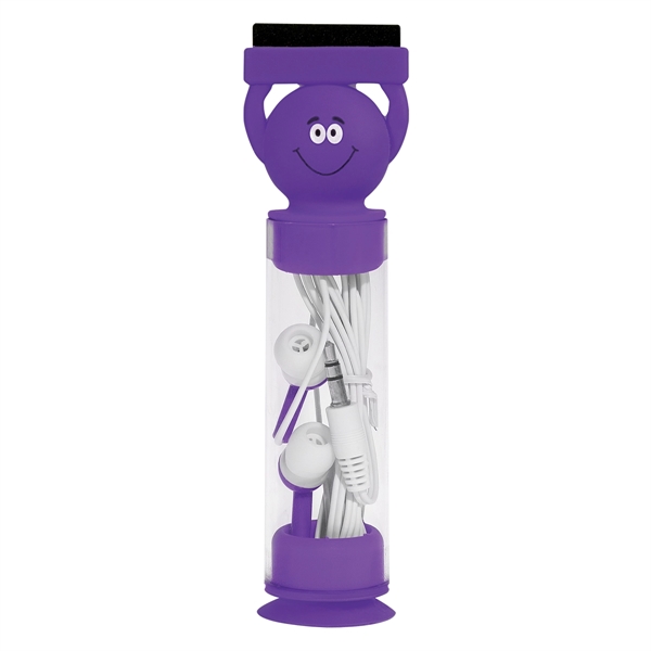 Purple color option for Screen Cleaning Earphones Set