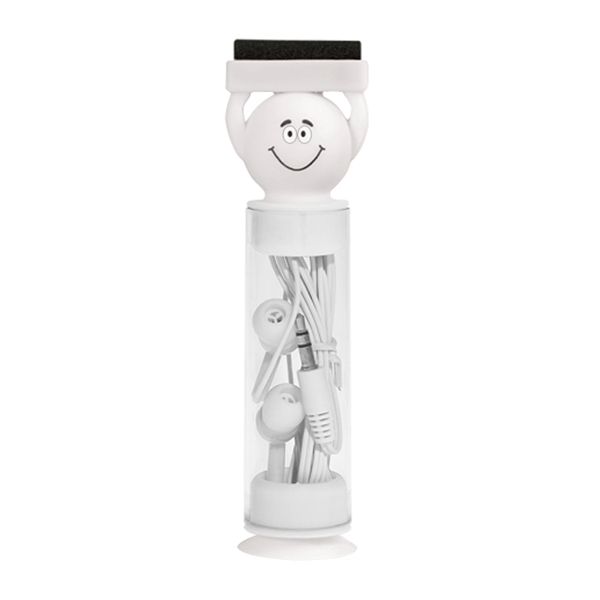 White color option for Screen Cleaning Earphones Set