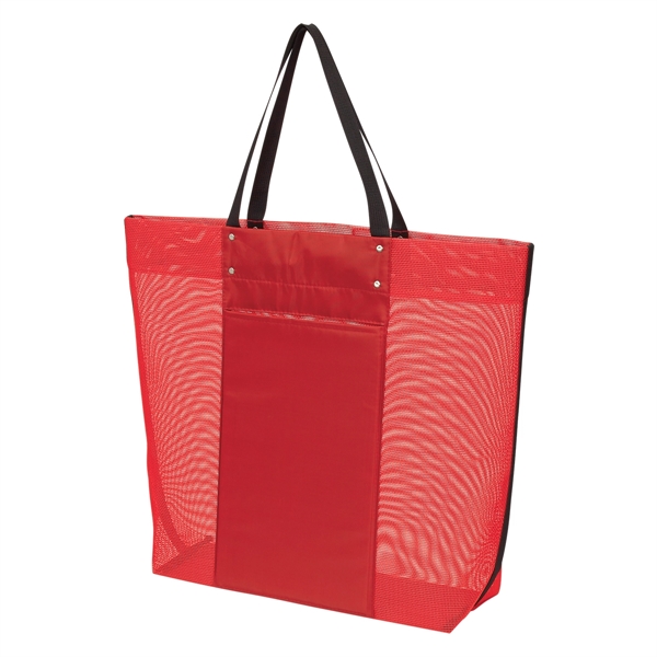 Red color option for Errand Mesh Tote Bag