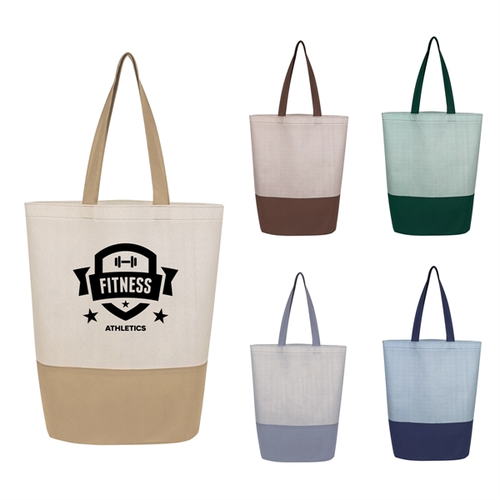 Main photo of Herringbone Patterned Everyday Non Woven Tote