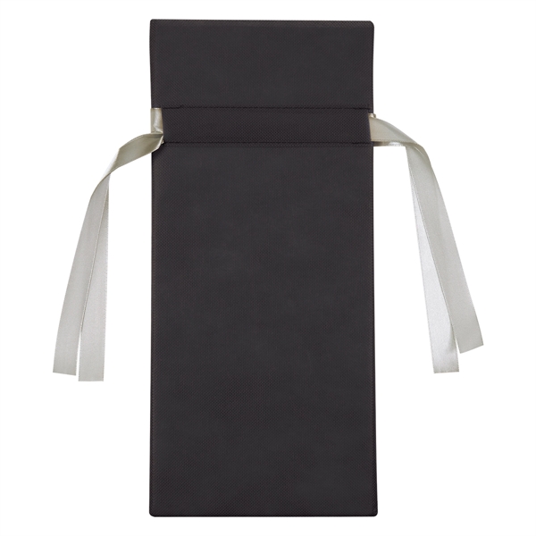 Black color option for Connoisseur's Non Woven Wine Gift Bag