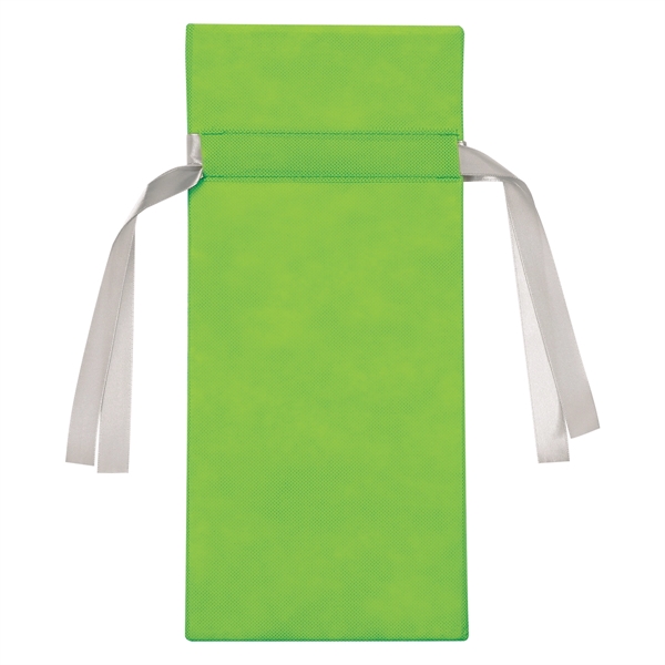 Lime Green color option for Connoisseur's Non Woven Wine Gift Bag