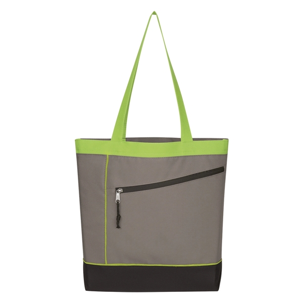 Gray-Lime Green color option for Mountain Polyester Bag