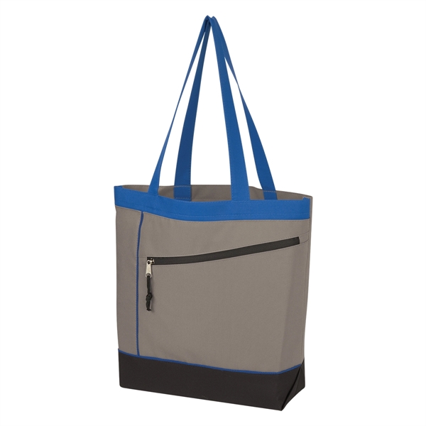 Gray-Royal Blue color option for Mountain Polyester Bag