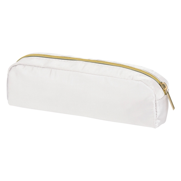 White color option for Sleek Travel Companion Cosmetic Pouch