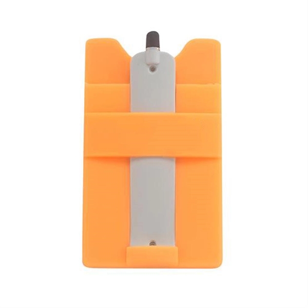 Orange color option for Multifunctional Silicone Mobile Wallet