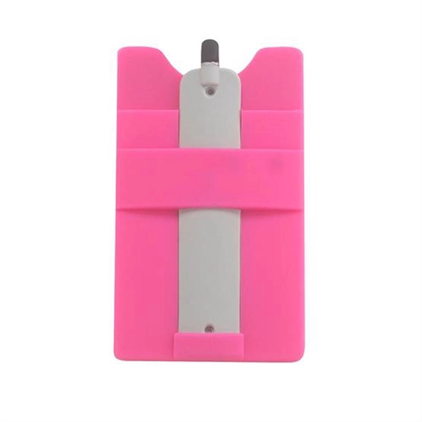 Pink color option for Multifunctional Silicone Mobile Wallet