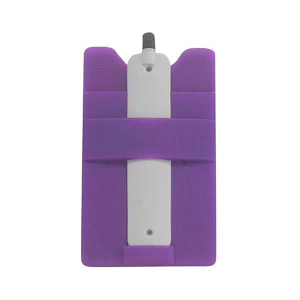 Purple color option for Multifunctional Silicone Mobile Wallet