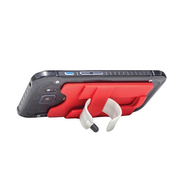 Red color option for Multifunctional Silicone Mobile Wallet