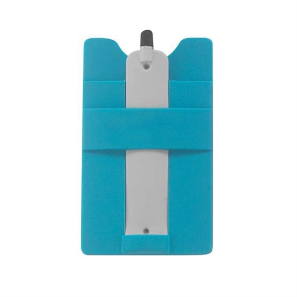 Teal color option for Multifunctional Silicone Mobile Wallet