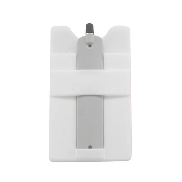 White color option for Multifunctional Silicone Mobile Wallet