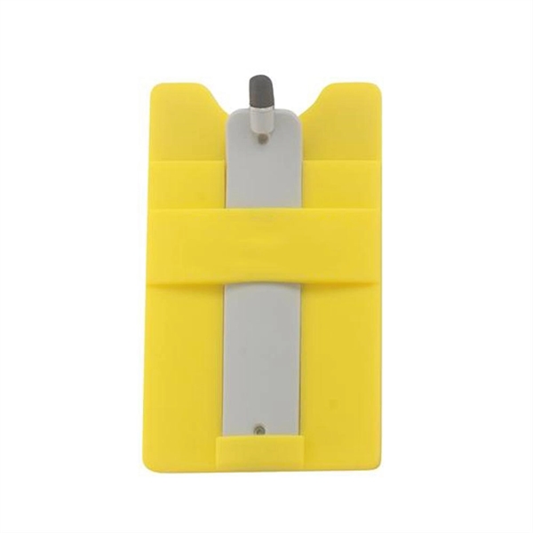 Yellow color option for Multifunctional Silicone Mobile Wallet