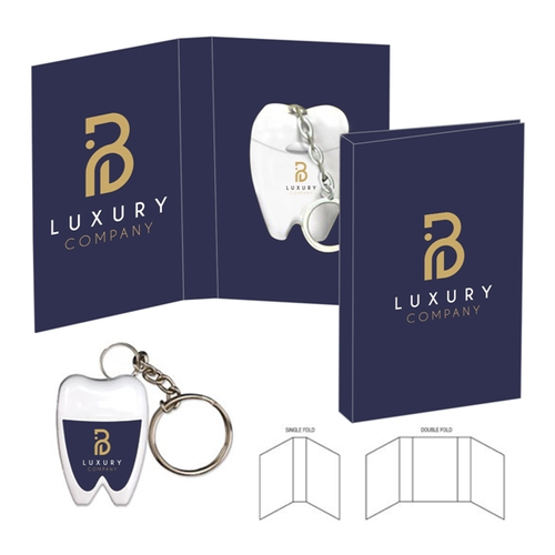Main photo of Custom Booklet With Key Chain Tooth Cased Dental Floss