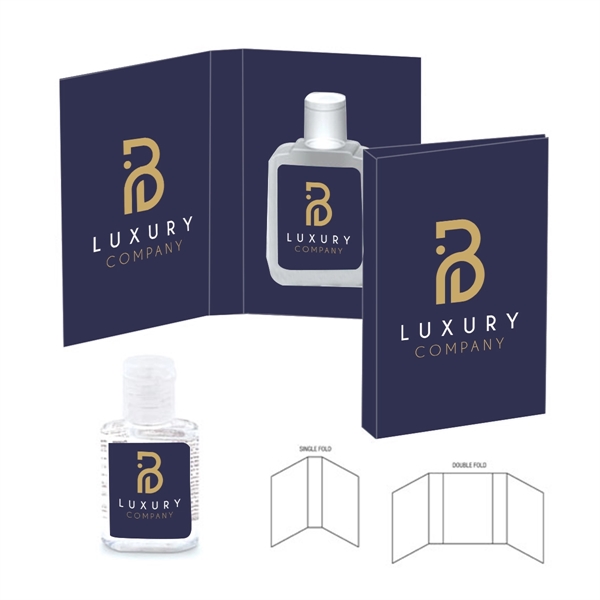 White color option for Full Color Antibacterial Gel In Custom Booklet