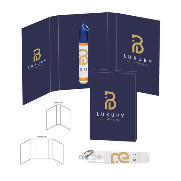 Full Color color option for Compact Sanitizer Spray In Custom Full Color Booklet