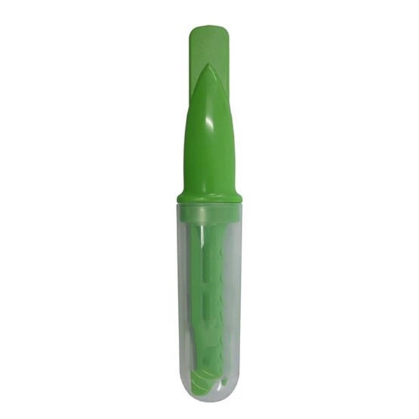 Green color option for Plastic Fork, Spoon And Knife Set