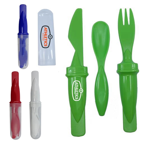Main photo of Plastic Fork, Spoon And Knife Set
