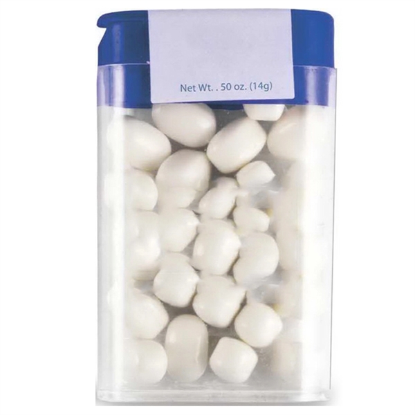 Blue color option for Plastic Flip Top Cased Mints