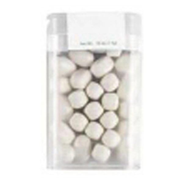 White color option for Plastic Flip Top Cased Mints