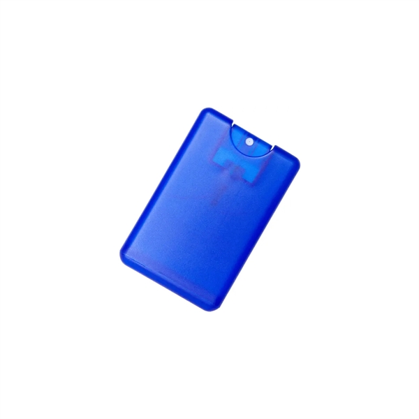 Translucent Blue color option for Compact Card Sized Hand Sanitizing Spray