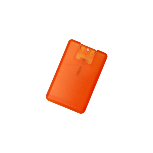 Translucent Orange color option for Compact Card Sized Hand Sanitizing Spray
