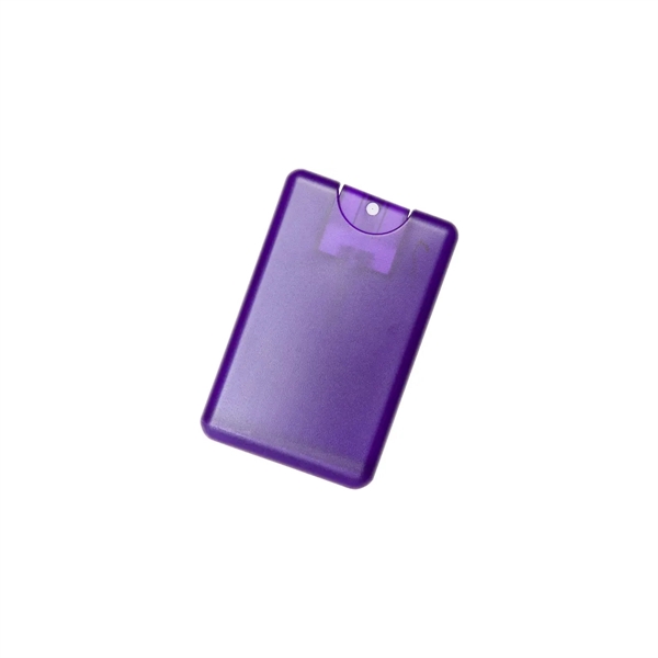 Translucent Purple color option for Compact Card Sized Hand Sanitizing Spray