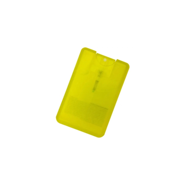 Translucent Yellow color option for Compact Card Sized Hand Sanitizing Spray