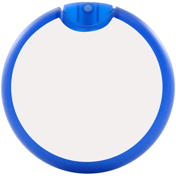Translucent Blue color option for Circle Shaped Card Hand Sanitizing Spray
