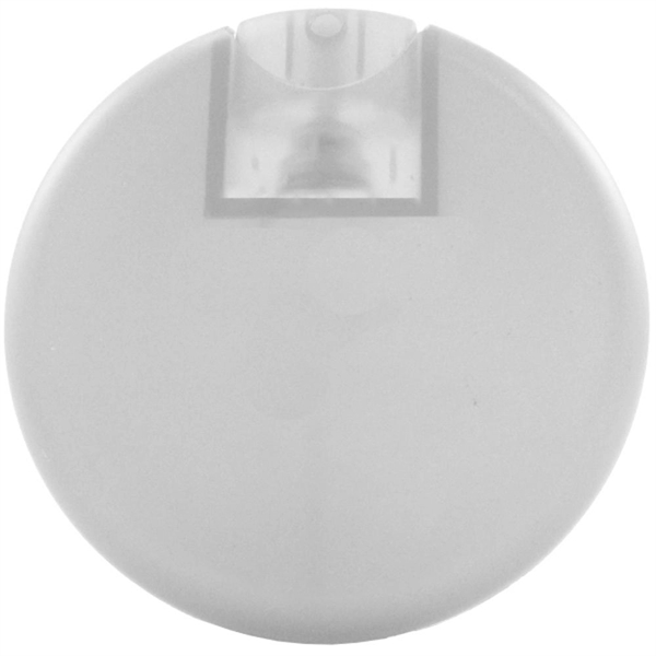 Translucent Frost color option for Circle Shaped Card Hand Sanitizing Spray