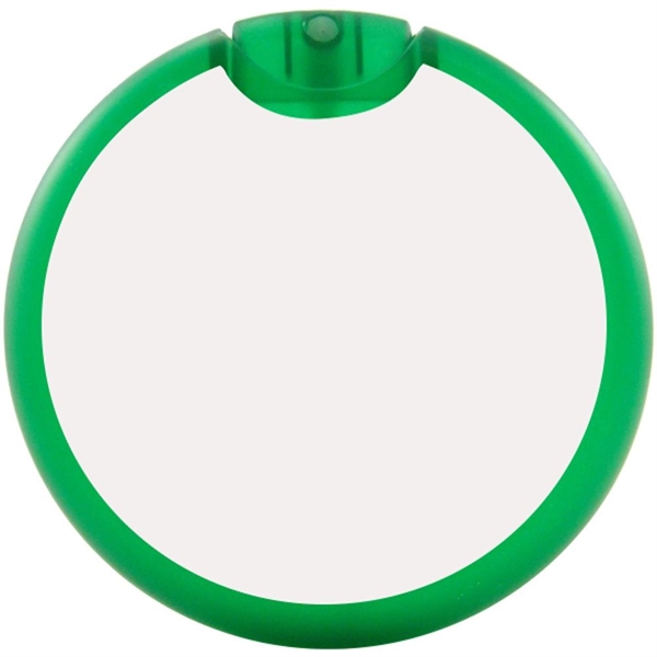 Translucent Green color option for Circle Shaped Card Hand Sanitizing Spray