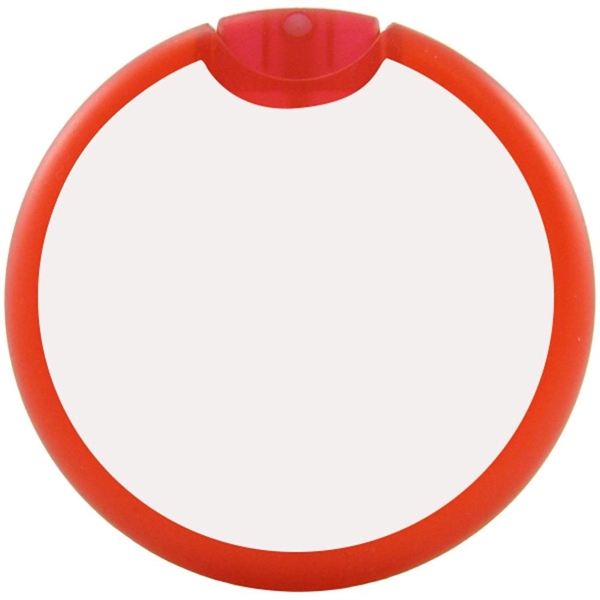 Translucent Red color option for Circle Shaped Card Hand Sanitizing Spray