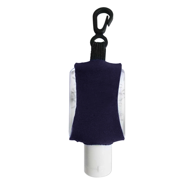 Navy Blue color option for Travel Hand Sanitizer In Leashed Neoprene Made Sleeve